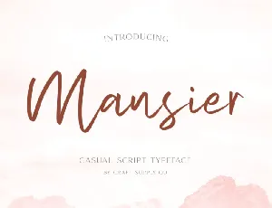 Mansier Brush font