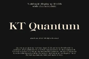 KT Quantum font