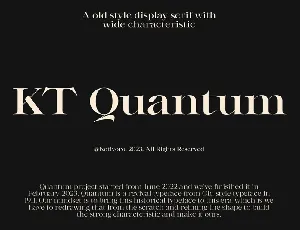 KT Quantum font