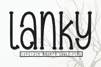 Lanky Display font