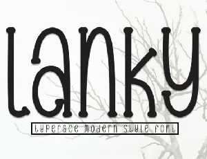 Lanky Display font