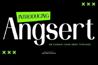 Angsert font