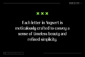 Angsert font