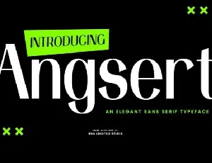 Angsert font