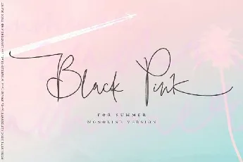 Black Pink Summer font