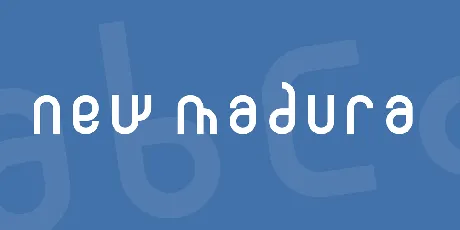 New Madura font