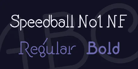 Speedball No1 NF font