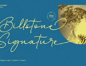 Billstone Signature font