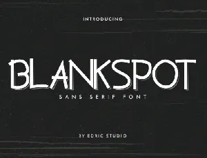 Blankspot Sans Serif font