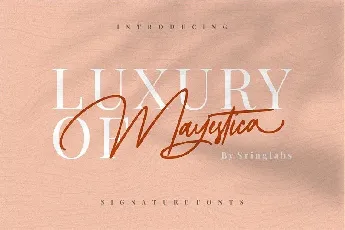 Mayestica Signature font