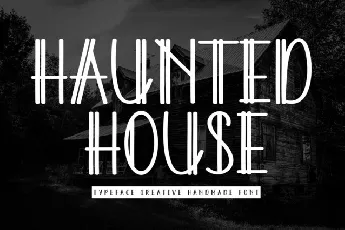 Haunted House Display font