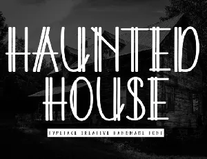 Haunted House Display font