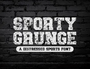 Sporty Grunge font