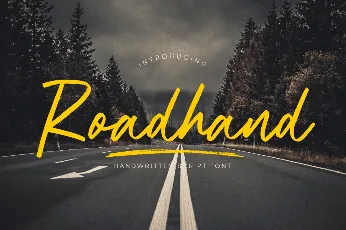 Roadhand font