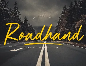 Roadhand font