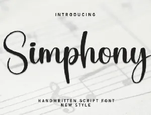 Simphony Script font