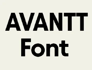 Avantt Family font