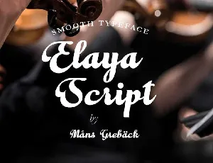 Elaya Script font