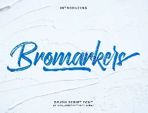 Bromarkers font