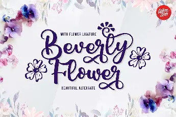 Beverly Flower Demo font