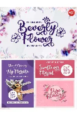 Beverly Flower Demo font