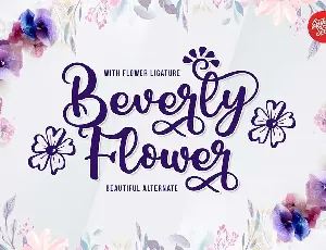 Beverly Flower Demo font