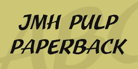 JMH Pulp Paperback font