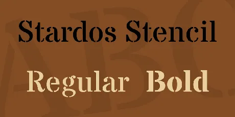 Stardos Stencil font