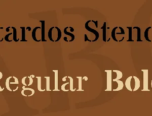 Stardos Stencil font