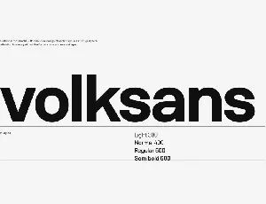 Volksansï»¿ Family font