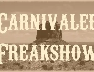 Carnivalee Freakshow font