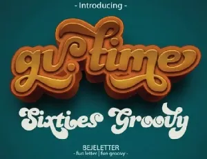 Gv. Time Script font