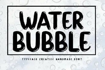 Water Bubble Script font