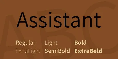 Assistant Family font