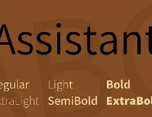 Assistant Family font