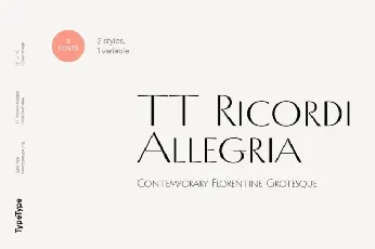 TT Ricordi Allegria Family font