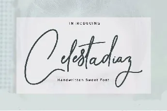 Celesta diaz Script font