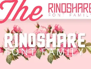 Rinoshare Family font