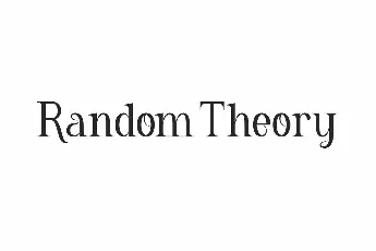 Random Theory Demo font