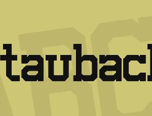 Staubach font