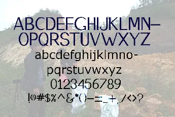 Blending font