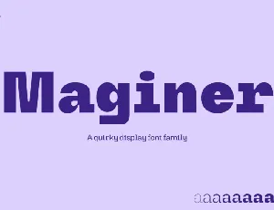 Maginer Sans Serif font