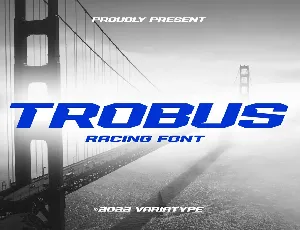 Trobus font