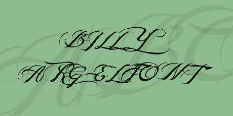 Billy Argel font