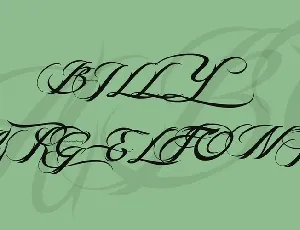 Billy Argel font