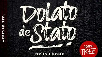 Dolato de Stato Brush font