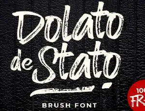 Dolato de Stato Brush font