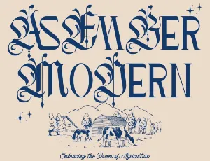 Asember Modern font