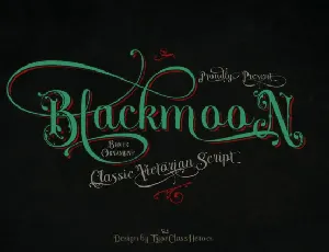 Blackmoon font