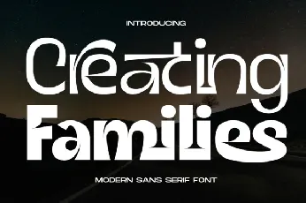 Creating Families font